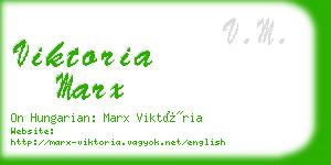 viktoria marx business card